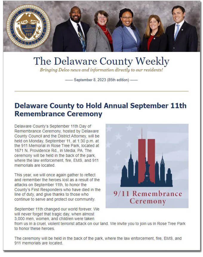 September 8 2023 newsletter