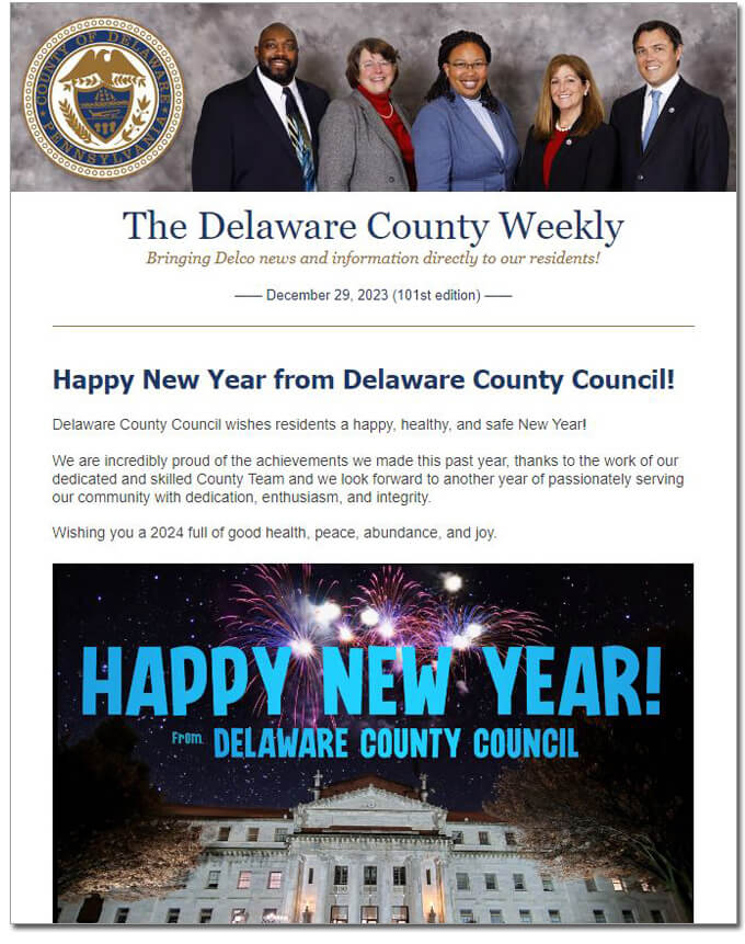 December 29 2023 newsletter