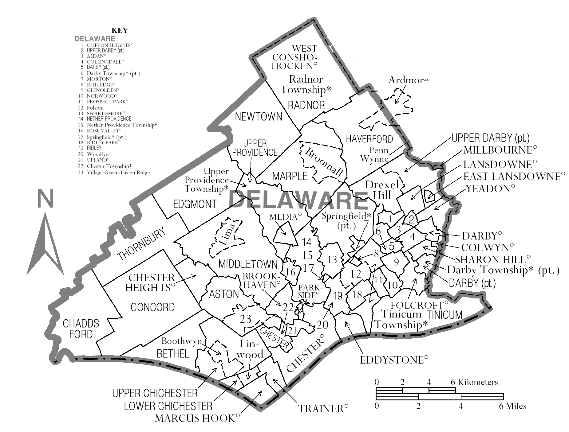 Areas We Cover Delaware County Pennsylvania