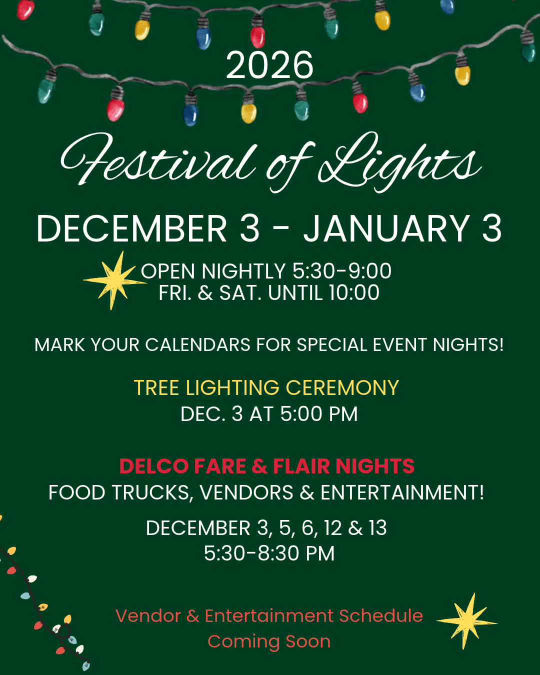 Festival of Lights Flyer