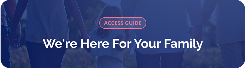 Delco Family Connection access guide for families seeking maternal and child health services and support.;