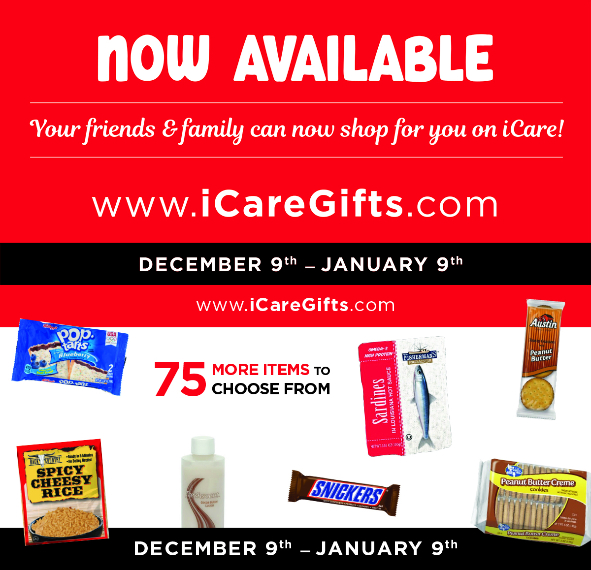 Care Packages Now Available